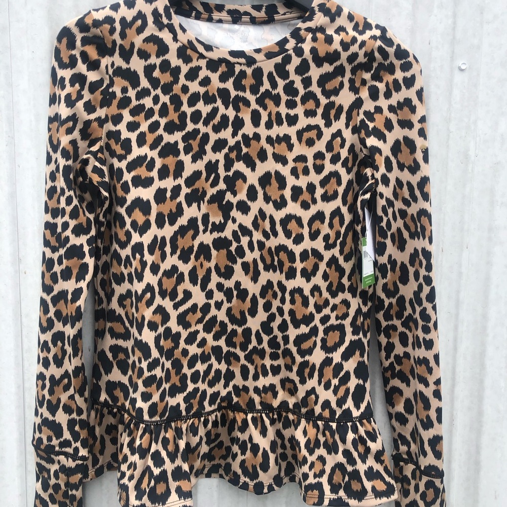 Kate Spade Animal Print Blouse Top